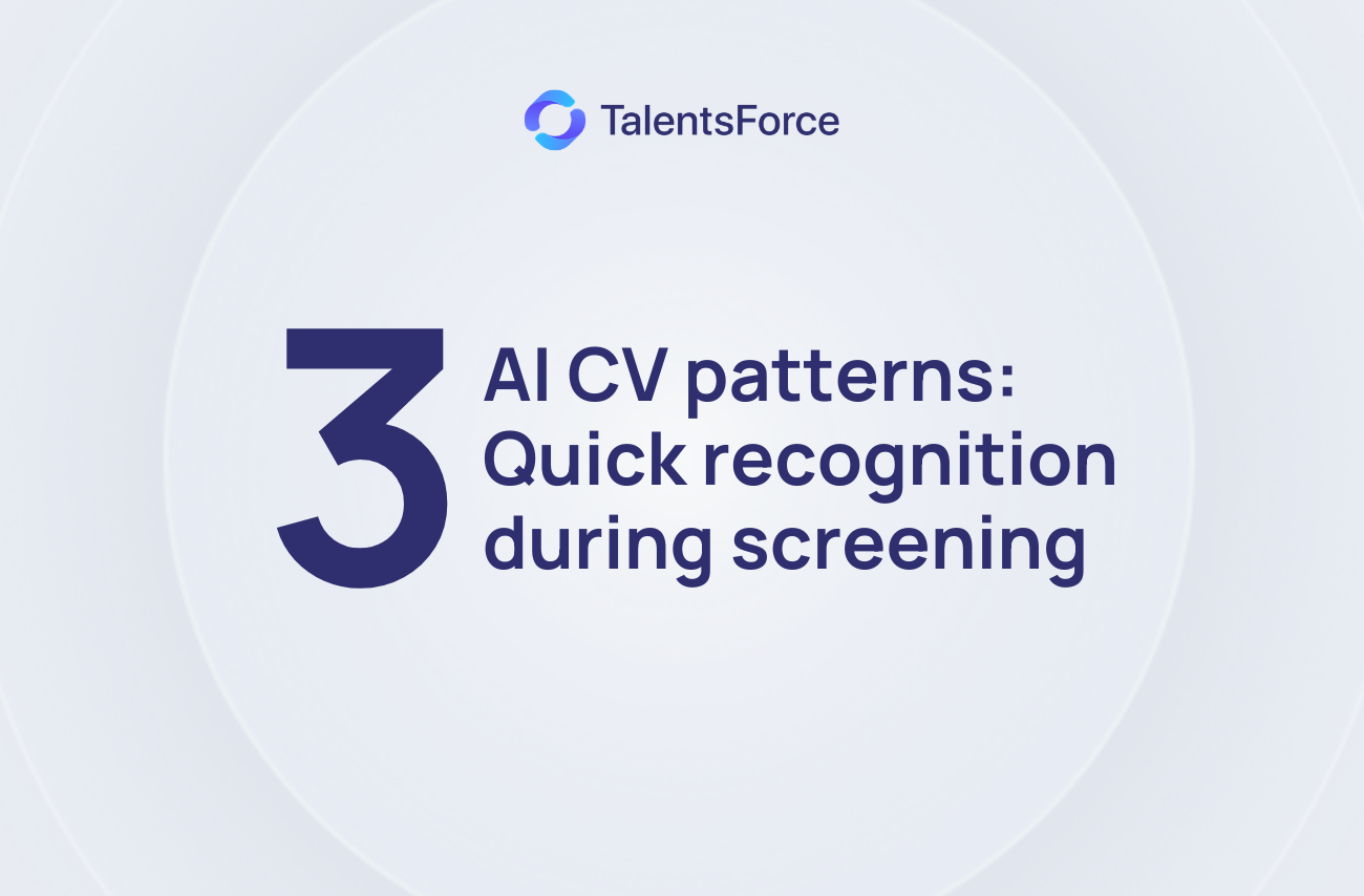 AI CV patterns quick recognition during screening